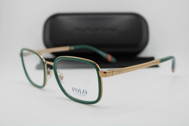 NEW POLO RALPH LAUREN PH 1225 9449 GREEN GOLD ORANGE AUTHENTIC EYEGLASSES 56-20