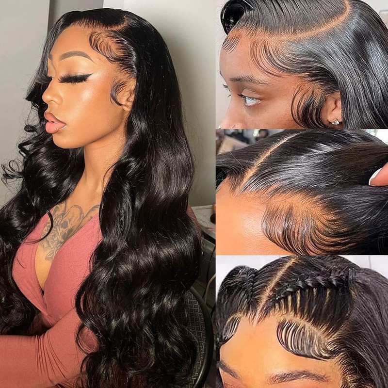 Annelbel 13X6 Lace Front Wigs Human Hair 250 Density Body Wave Hd Transparent