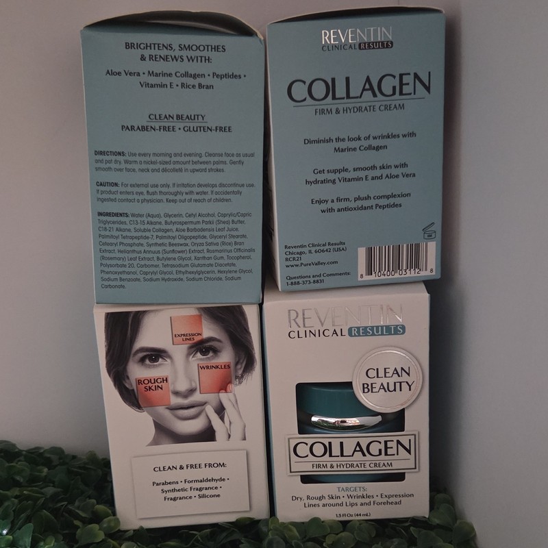 Reventin Clinical Results Clean Beauty Collagen Firm & Hydrate Cream 1.5 fl oz