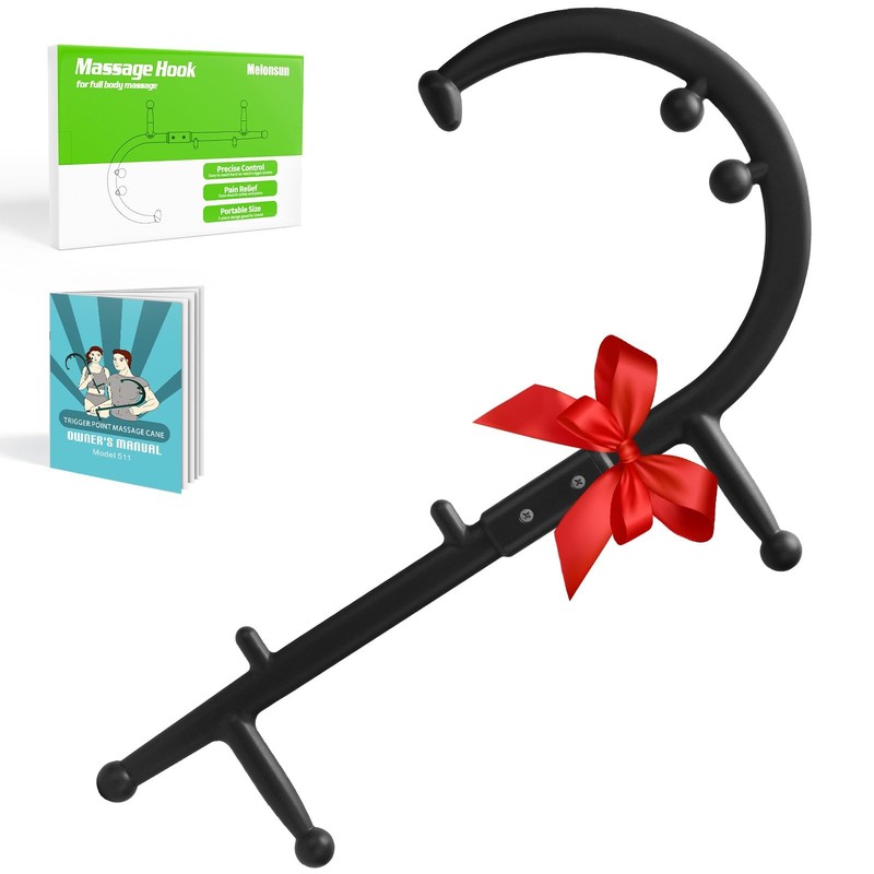 Trigger Point Massage Hook – Back and Neck Massager, Therapy Cane Massage for…