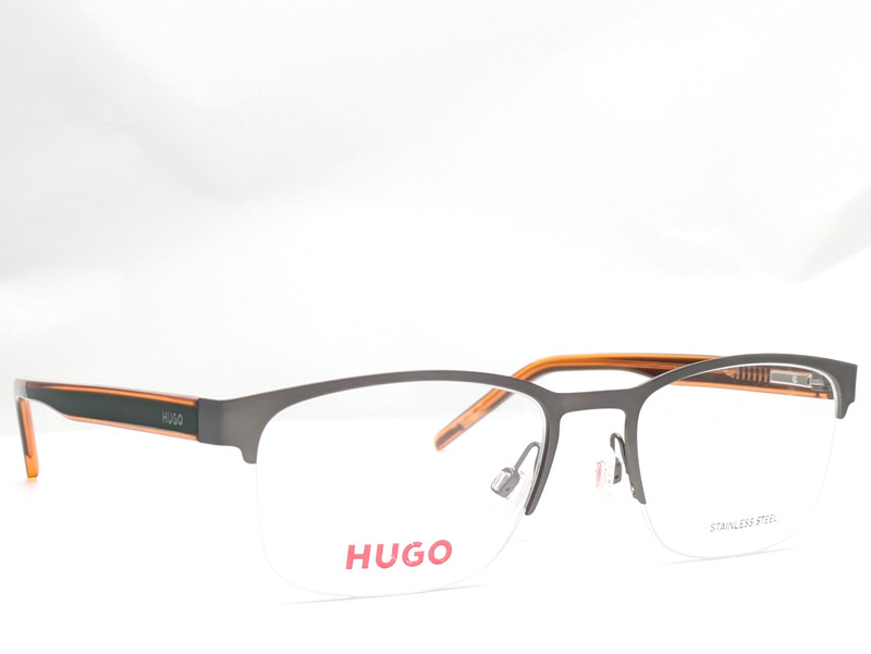 Hugo HG 1247 SMF Ruthenium Green Men’s Eyeglasses Frames 53-19-145