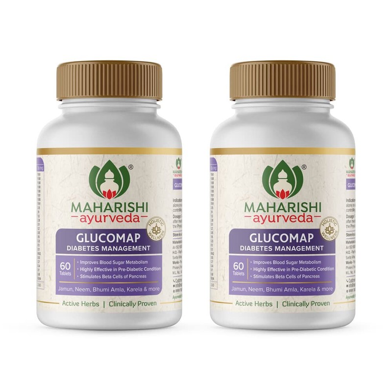 Maharishi Ayurveda Glucomap 60 Tablets Nutrition to Help Control Blood Sugar