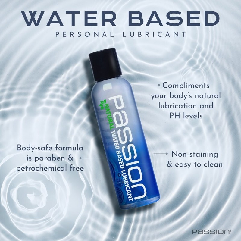 Passion Natural Glycerin & Paraben Free Water Based Personal Lube – 2 oz