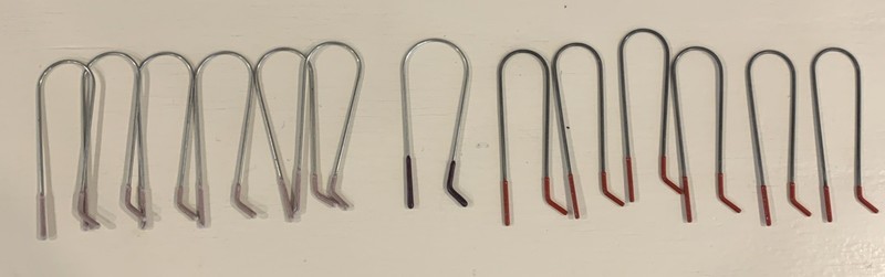 13 Replacement Clips Pins Electric Hot Rollers Curler, 3 Different Sizes Styles