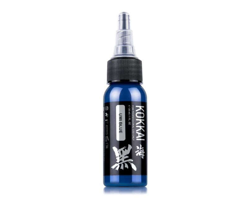 Kokkai Sumi Colors UMI BLUE Bright Bold Premium Tattoo Ink Pigment