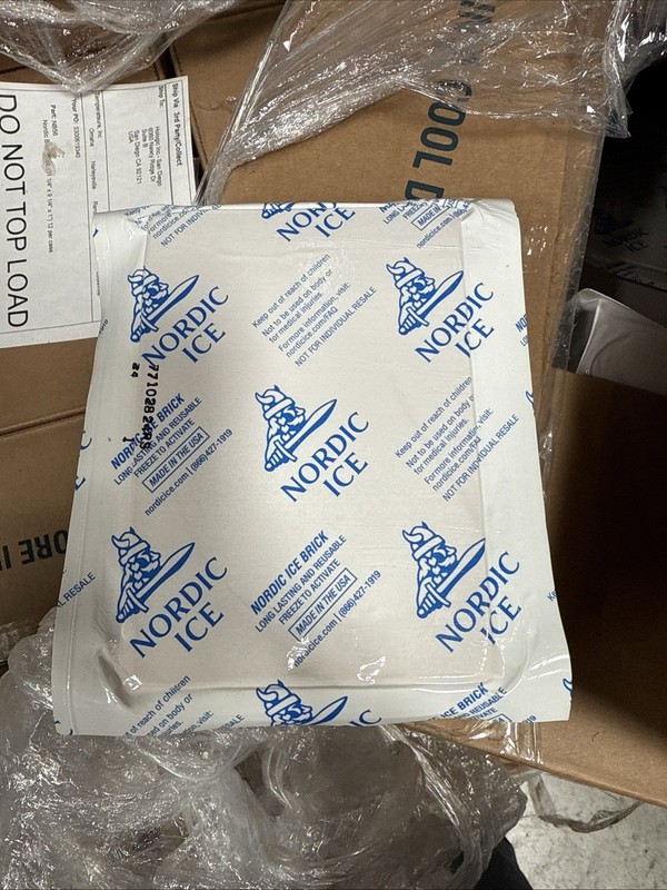 Nordic Ice Brick 24oz. foam Brick Ice Cold Pack 3 packs