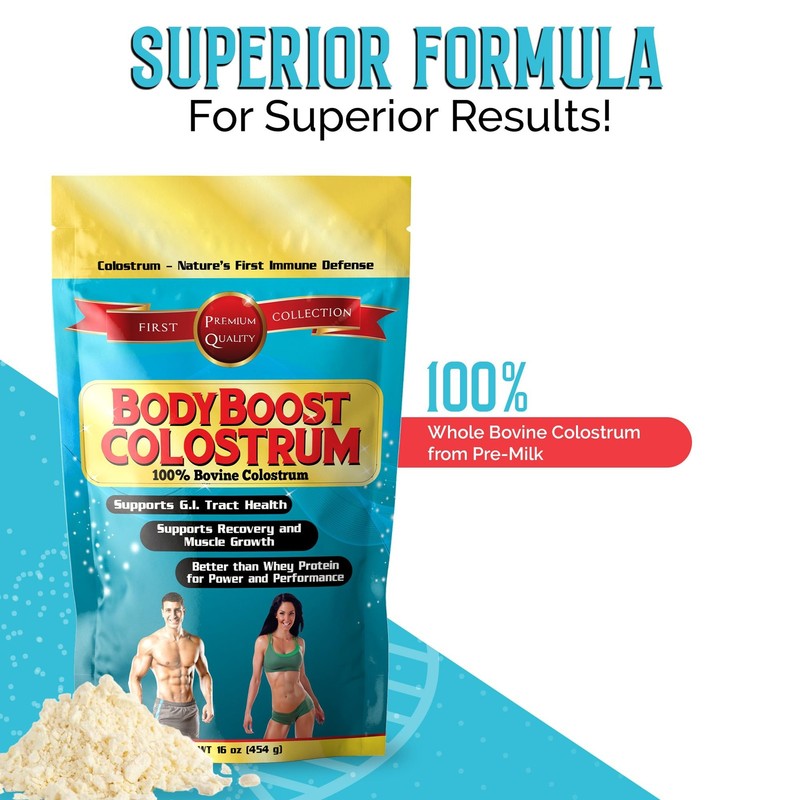 BodyBoost Whole Colostrum, 100 Bovine Colostrum Powder, Immune Booster with I... gallery
