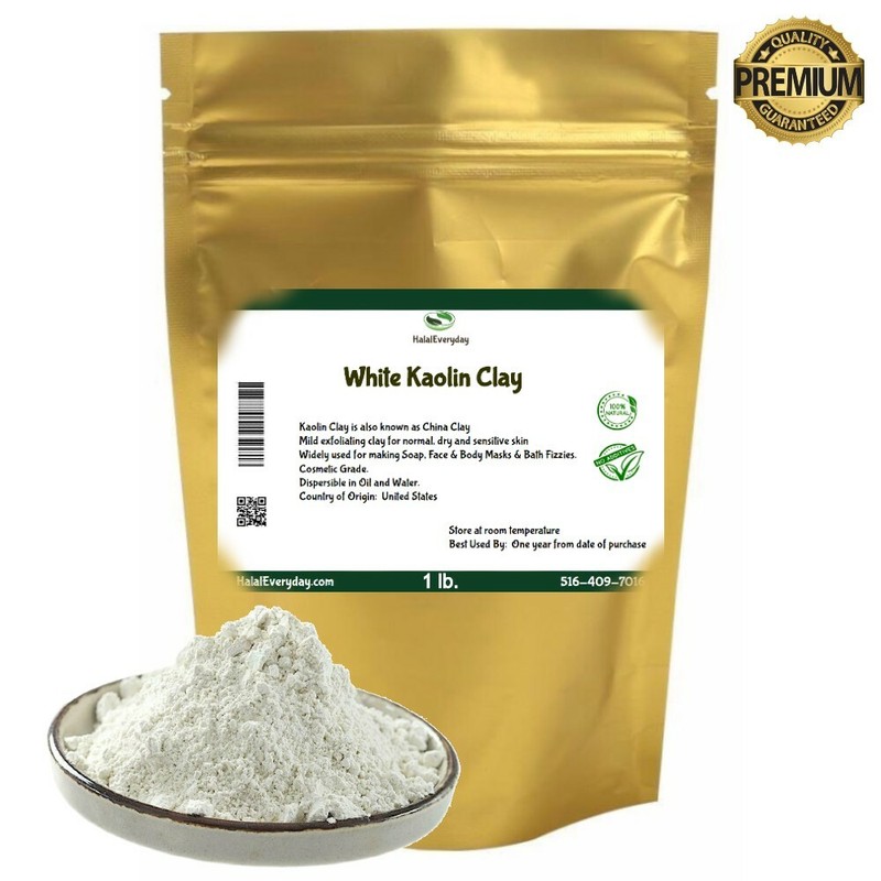 Kaolin Clay 1 LB. – White (China Clay) Powder Face Body Mask Cosmetic 100% Pure