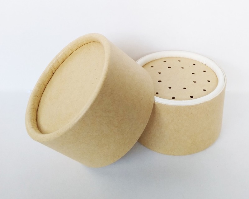 50 Bamboo Sifter Makeup Power Jar 20 gram Eco- Friendly Compostable Container