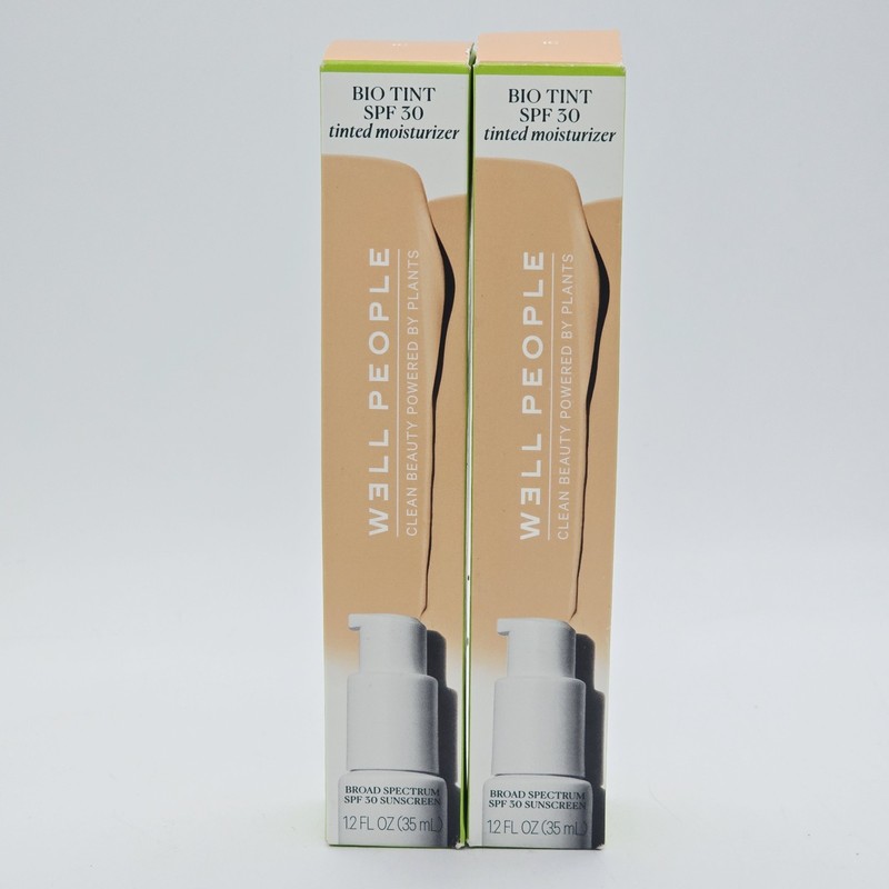 Lot Of 2 Well People Bio Tint SPF 30 Sunscreen Tinted Moisturizer, 1.2 Oz, 1C