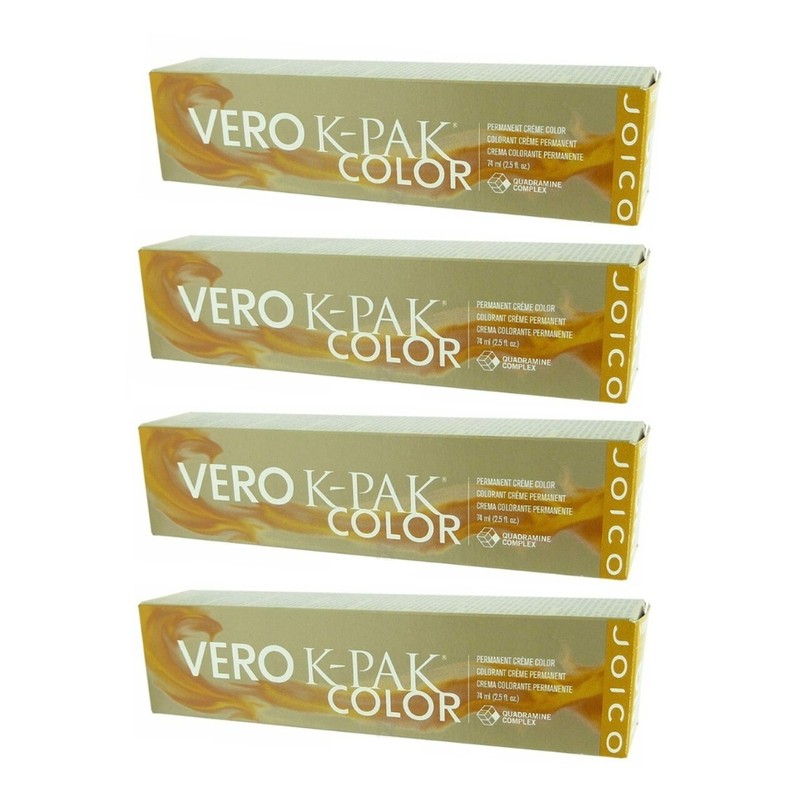 Joico Vero K-PAK Permanent Creme Color ING Gold 2.5 Oz each (4 Pack)