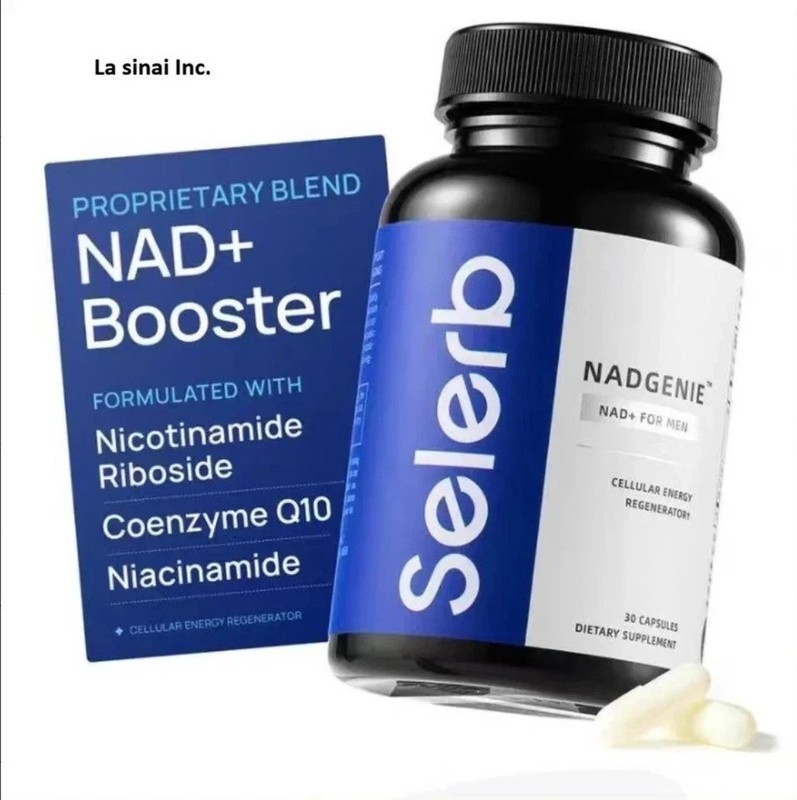 NAD+ Prostate Supplement for Men.Selerb with Maca, & CoQ10 Energy & Health,30ct