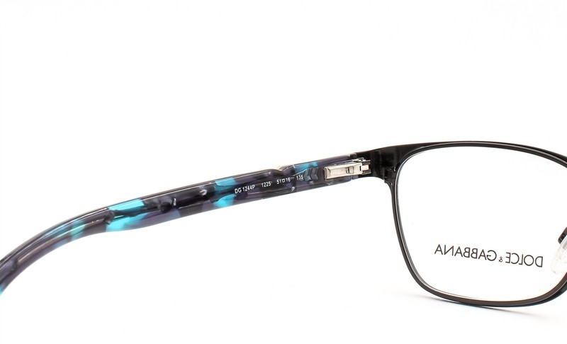 Dolce Gabbana D&G 1244P 1225 Eyeglasses Glasses Black Blue Marble 53mm No Case gallery