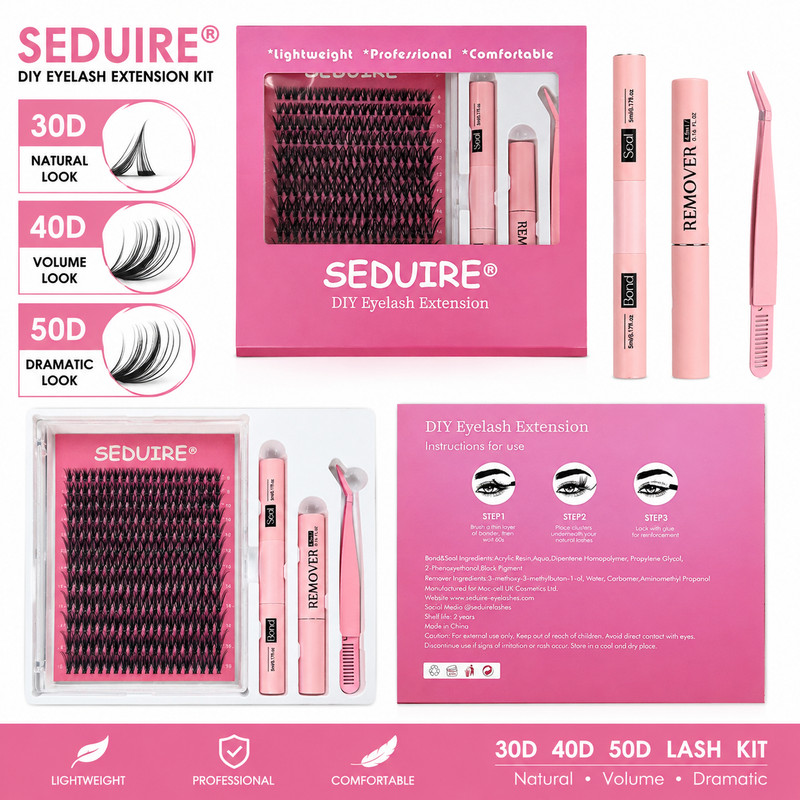 DIY Lash Extension Kit Cluster Lashes 30D 40D 50D Reusable Eyelashes Extensions