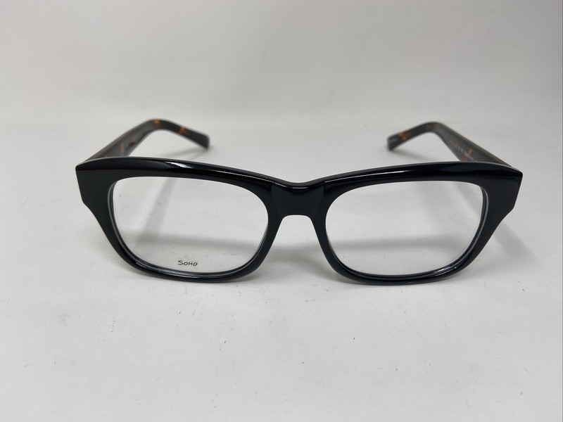 VE SOHO EYEWEAR 114 53/20/145 BLACK DEMI TORTOISE EYEGLASSES. -F97