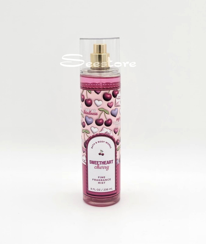 Bath and Body Works Sweetheart Cherry Fine Fragrance Body Mist 8 oz Valentine’s