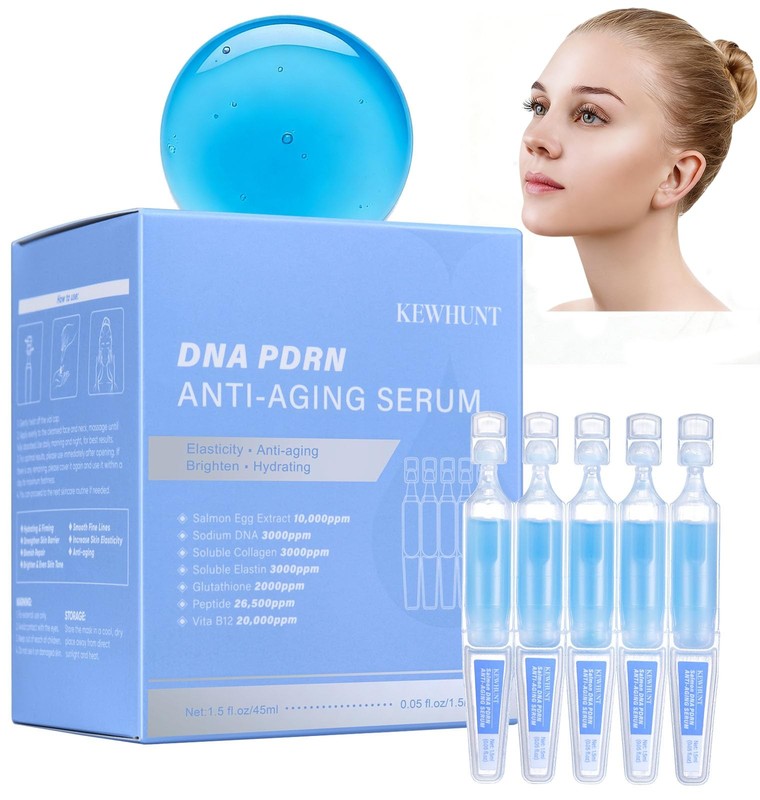 Salmon DNA PDRN AntiAging Facial Serum, 10,000ppm Salmon Egg DNA Ampoule, 300…