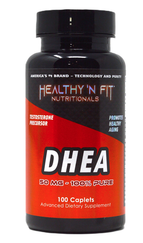 Healthy N Fit DHEA 50mg – 100 Capsules. Support Hormones and Lean Muscle.