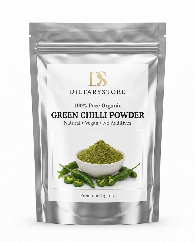 Pure Green Chilli Powder Hot Spice Fresh Fine Ground Cooking Masala