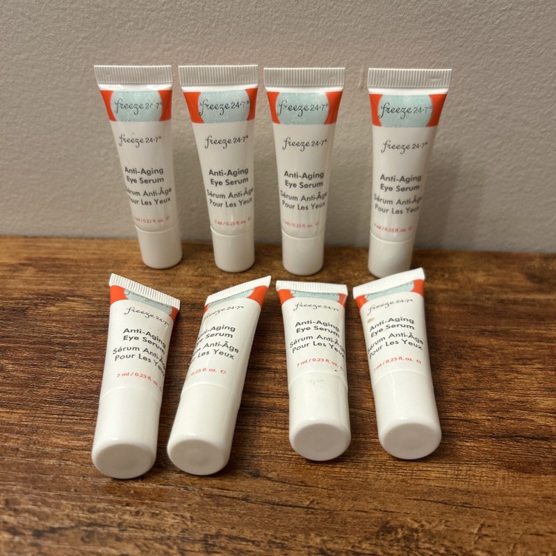 Lot of 8 Freeze 24-7 Anti-Aging Eye Serum 7ml / 0.23 fl oz Each – Total 1.84oz