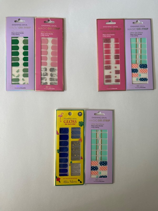 Nail Wraps Dashing Diva Ultra Gel Shine and Magic Gel Strip