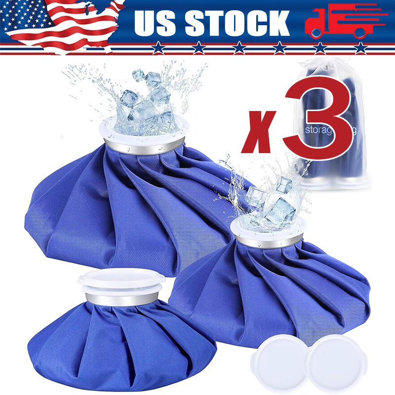 1/3PCS Ice Bags Packs Knee Neck Reusable Cold Relief Pain Headache Sport Injury