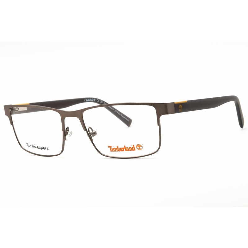 Timberland Men’s Eyeglasses Matte Gunmetal Metal Rectangular Frame TB1795 009