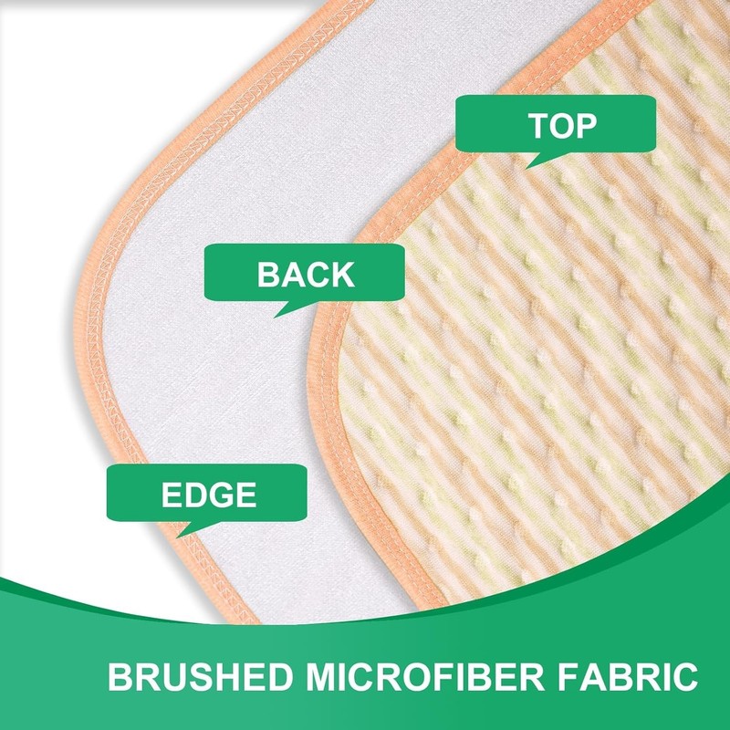 Beige Waterproof Bed Pads 47x31 - Comfortable Reusable Incontinence Protection gallery