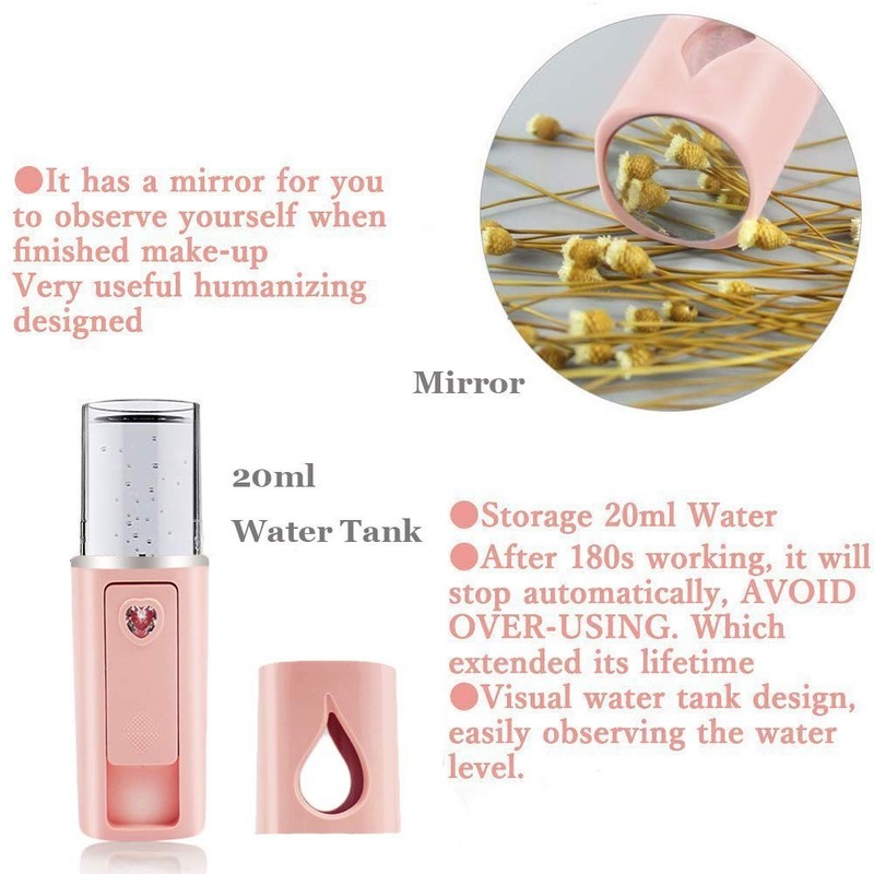 Elegant Portable Facial Steamer with Visual Water Tank & Auto Shut-Off Feature gallery