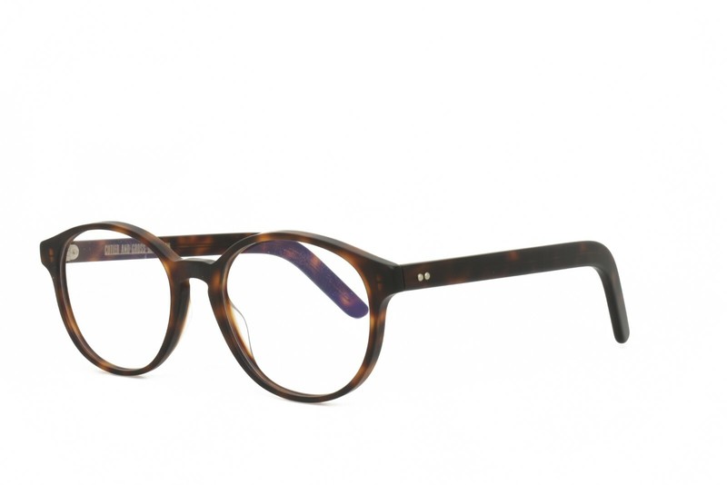 Cutler and Gross Eyeglasses 1167 MDT01 48-17-140 MATTE DARK TURTLE 01