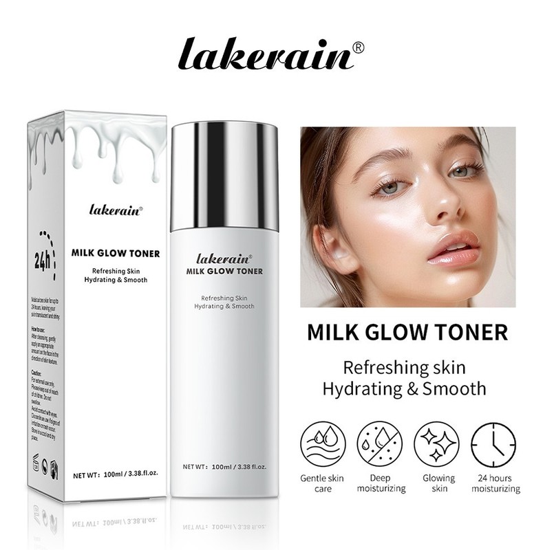 Milk Glow Toner Brightening Skin Powerfully Moisturizes Relieve Dry And Tired Sk