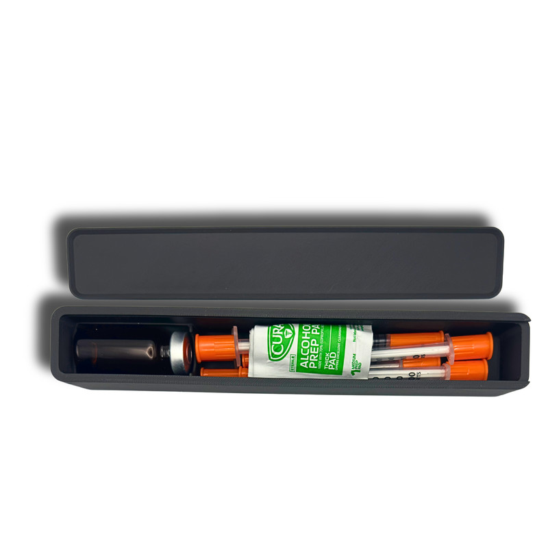 Slim TRT Travel Case for 10ml Vial & Syringes – Compact Hygiene Bag Organizer gallery