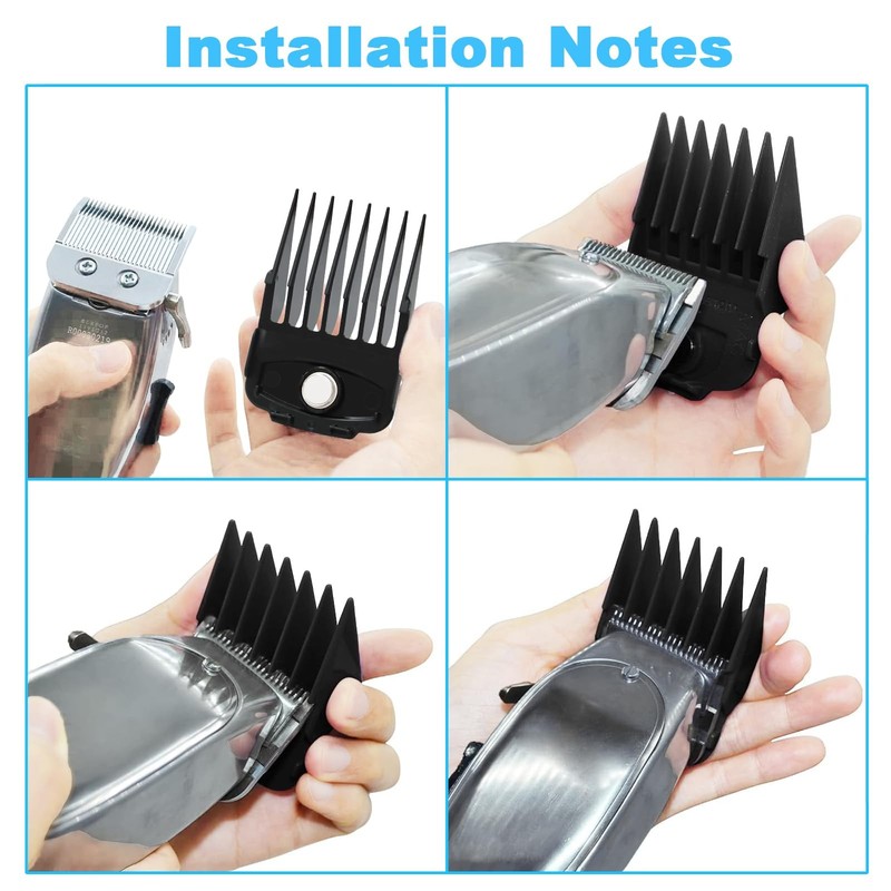 8 Pcs Magnetic Clipper Guards for most Wahl Hair Clippers – Cutting Lengths f... gallery