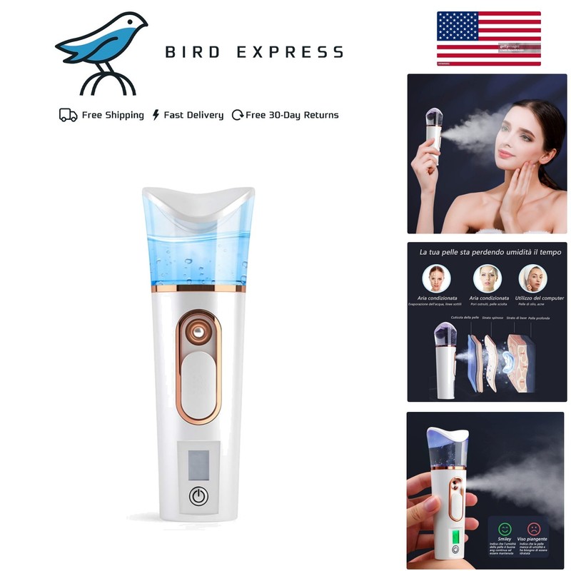 Nano Mist Sprayer with Skin Analyzer, Hydrating Function portable facial steamer