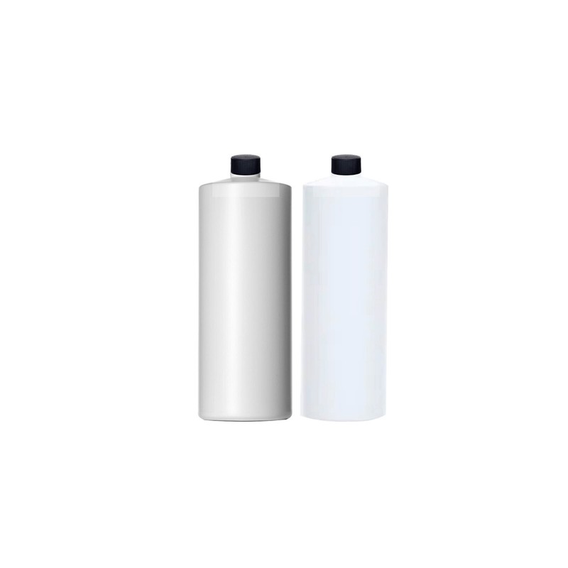 32oz 28/410 HDPE Plastic Cylinder Bottles with caps for Shampoo (pack of 15)