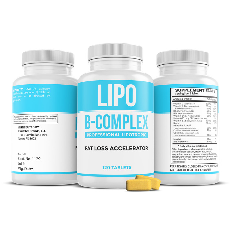 Lipo B-Complex Lipotrophic Lipo BC 120 Fat Burner Weight Loss ES Global Brands