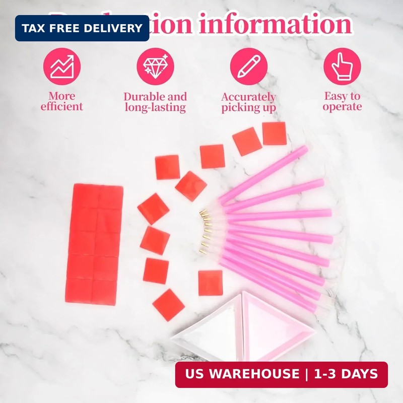 30PCS Rhinestone Picker Tool 8pcs Acrylic Rhinestones Pen Applicator Dual-Ended gallery