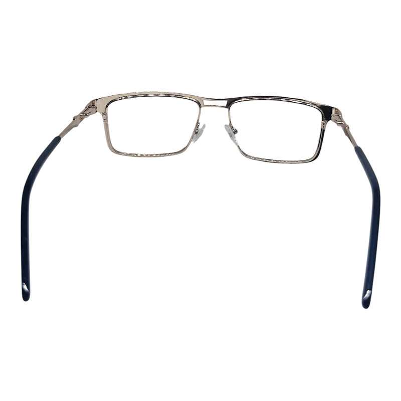 Eyeglasses Women's Rectangle Goldd Blue Metal 51-16-140 Full Rim Demo-Lens New gallery