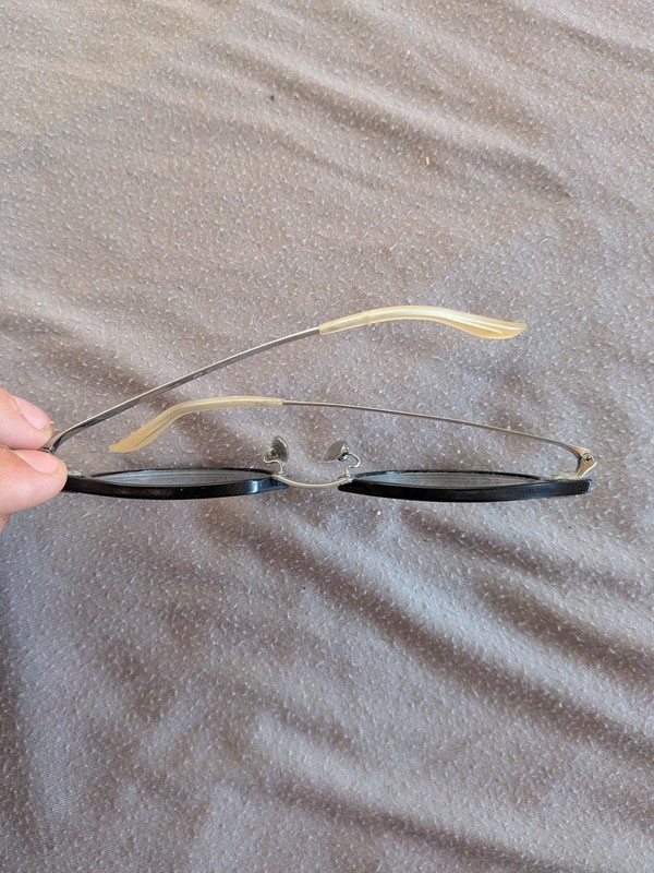 Retro Round Eyeglasses Frank Custom FA6150 Black And Gray In Titanium Unique gallery