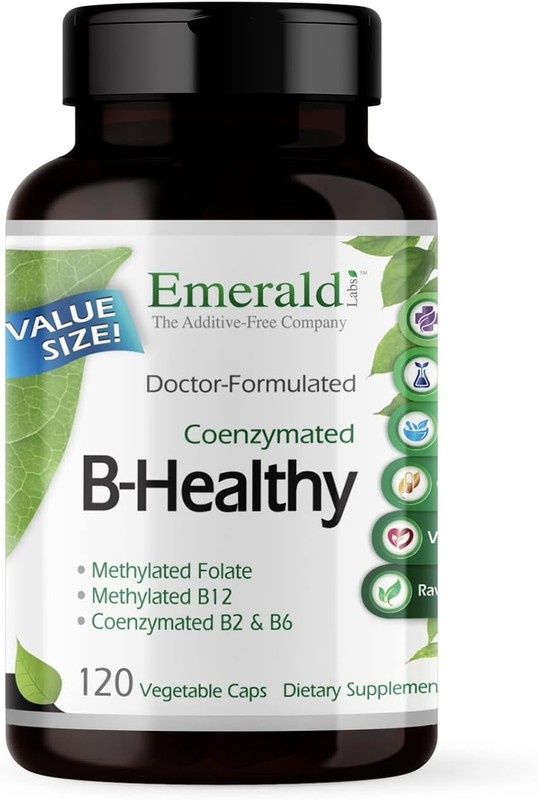 EMERALD LABS B-Healthy Vegan Vitamin B Complex – 120 Count