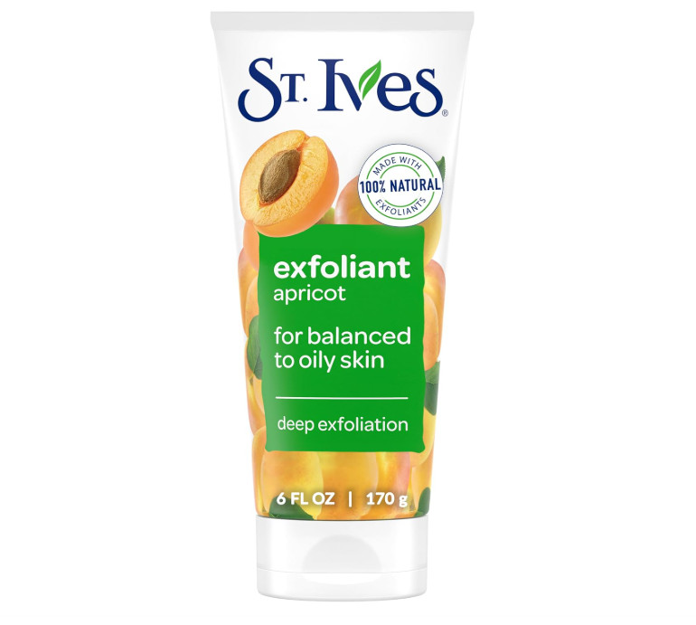 St. Ives Fresh Skin Apricot Face Scrub with 100% Natural Exfoliants, 6 oz
