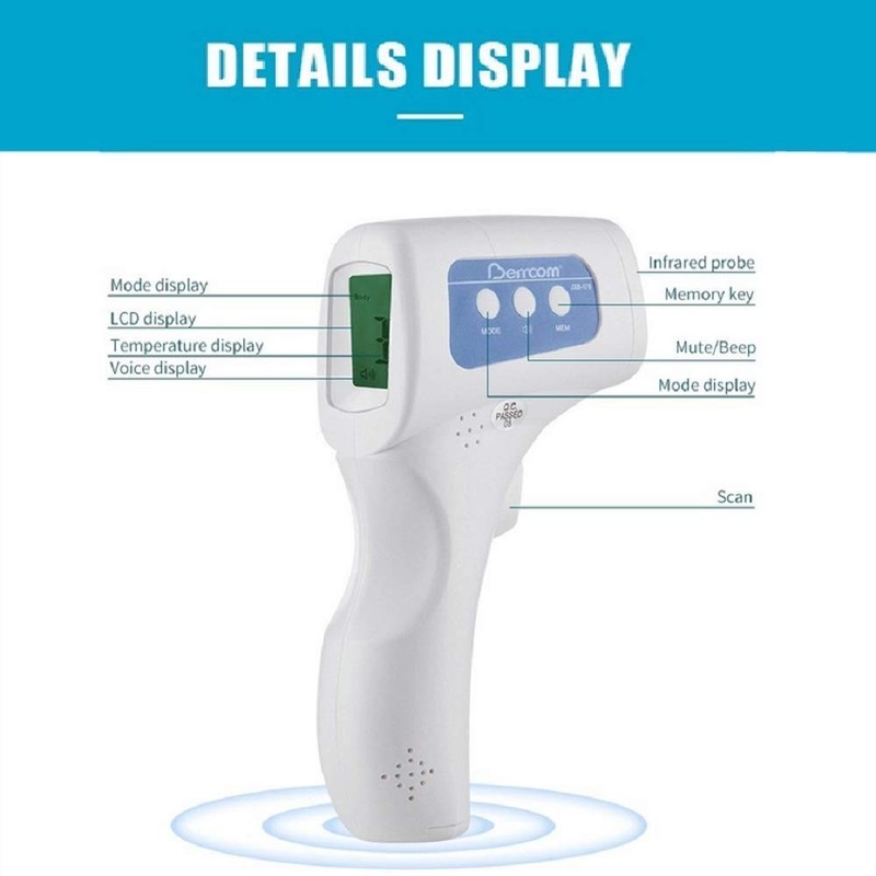 Infrared Forehead Thermometer Non Contact Digital Medical Fever Adult Baby Kids gallery