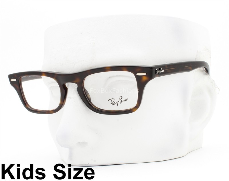Ray-Ban Burbank Kids Eyeglasses RB 9083V 3887 Gloss Brown Havana 43mm No Case