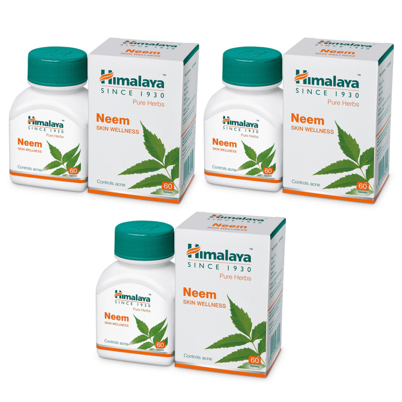 3 PC X Himalaya Herbal NEEM Tablets (60 Tabs) Azadirachta Indica | Free Shipping