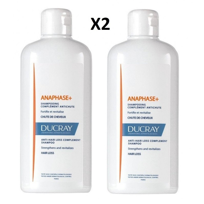 Set of 2 400ml Ducray Anaphase + Hair Loss Shampoo 400ml / 13.5oz EXP 03/2026