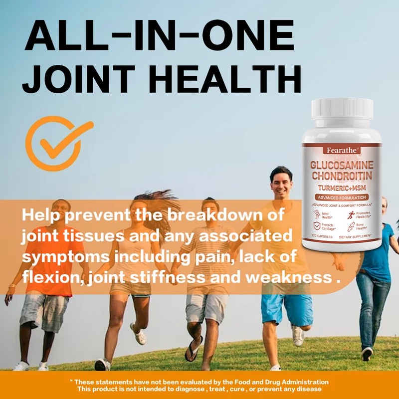 Glucosamine, Chondroitin, Turmeric with MSM, Bone and Joint Support gallery