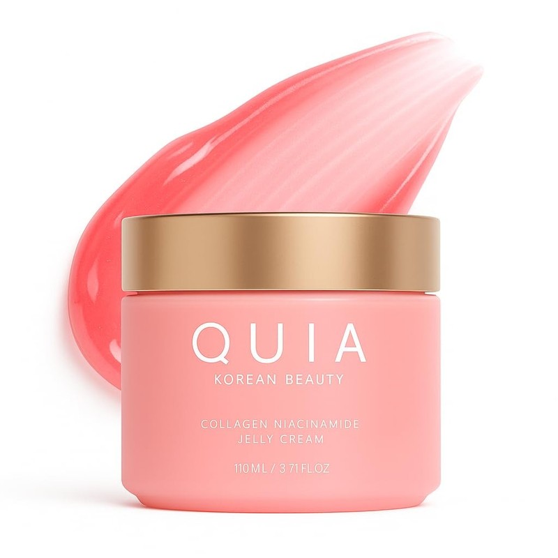 QUIA Collagen Jelly Cream – Lightweight Gel 3.71 Fl Oz (Pack of 1), Pink