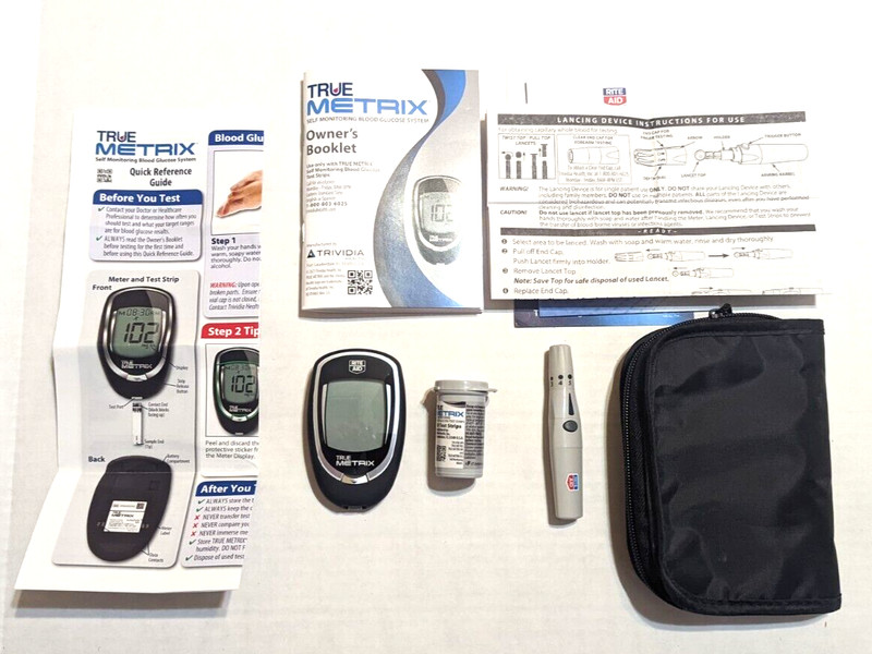Tru Metrix Self Monitoring Blood Glucose System – Unit Case Instruction Booklet