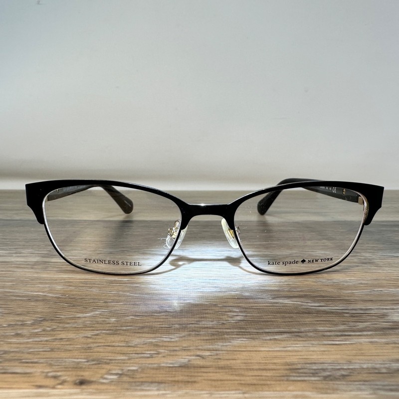 Kate Spade Diandra Matte Black INA Metal Eyeglasses Frame 51-17-140 Cat Eye NWOT