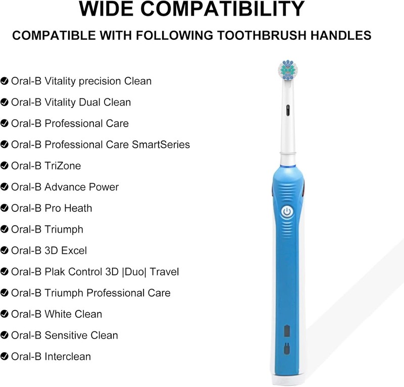 SetSail Toothbrush Heads for Oral B 8 Pack Precision Clean Replacement Heads gallery